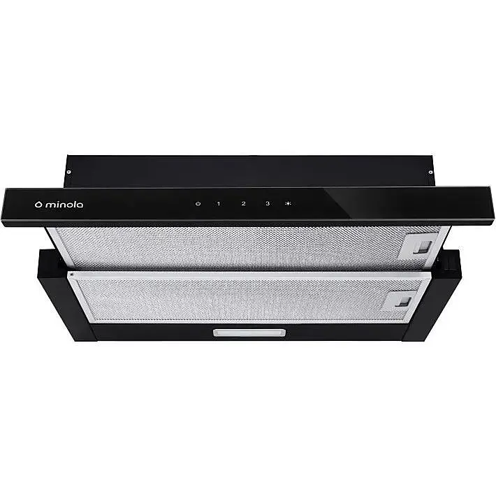Витяжка телескопічна Minola HTLS 6734 BL 1100 LED GLASS