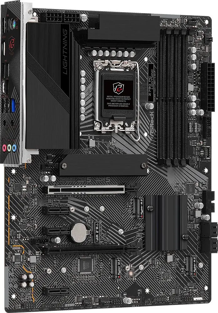 AsRock Z790 PG LIGHTNING (1700/Z790, 4*DDR5, 2*PCIex16, HDMI/eDP, 4xSATA, 4xM.2, 2.5Glan, 7.1ch, ATX (Z790 PG LIGHTNING) - фото 5