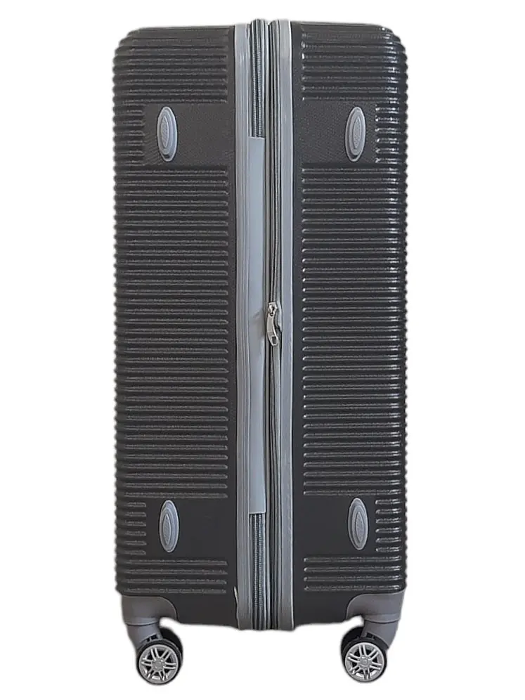 Валіза дорожня велика L Carbon 0508 пластикова Сірий - фото 4