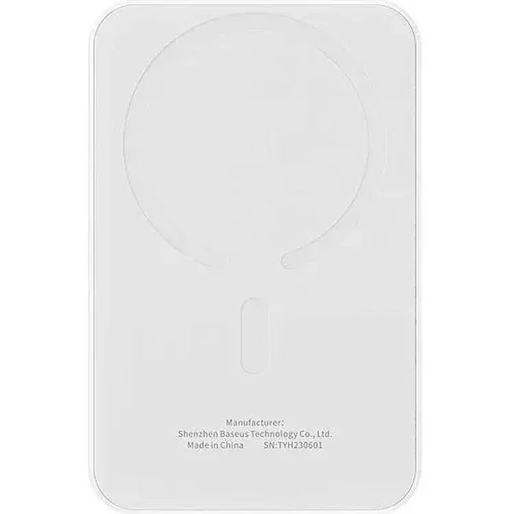 Портативна батарея Baseus Magnetic Mini Wireless Fast Charge 5000 mAh 20W P10022107223-00 White - фото 5