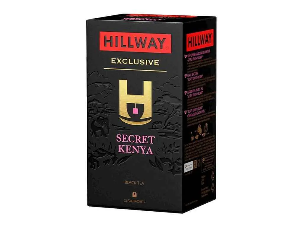 Чай пакетований чорний Hillway Ексклюзив Secret Kenya ф/п 2 г 25 пакетиків