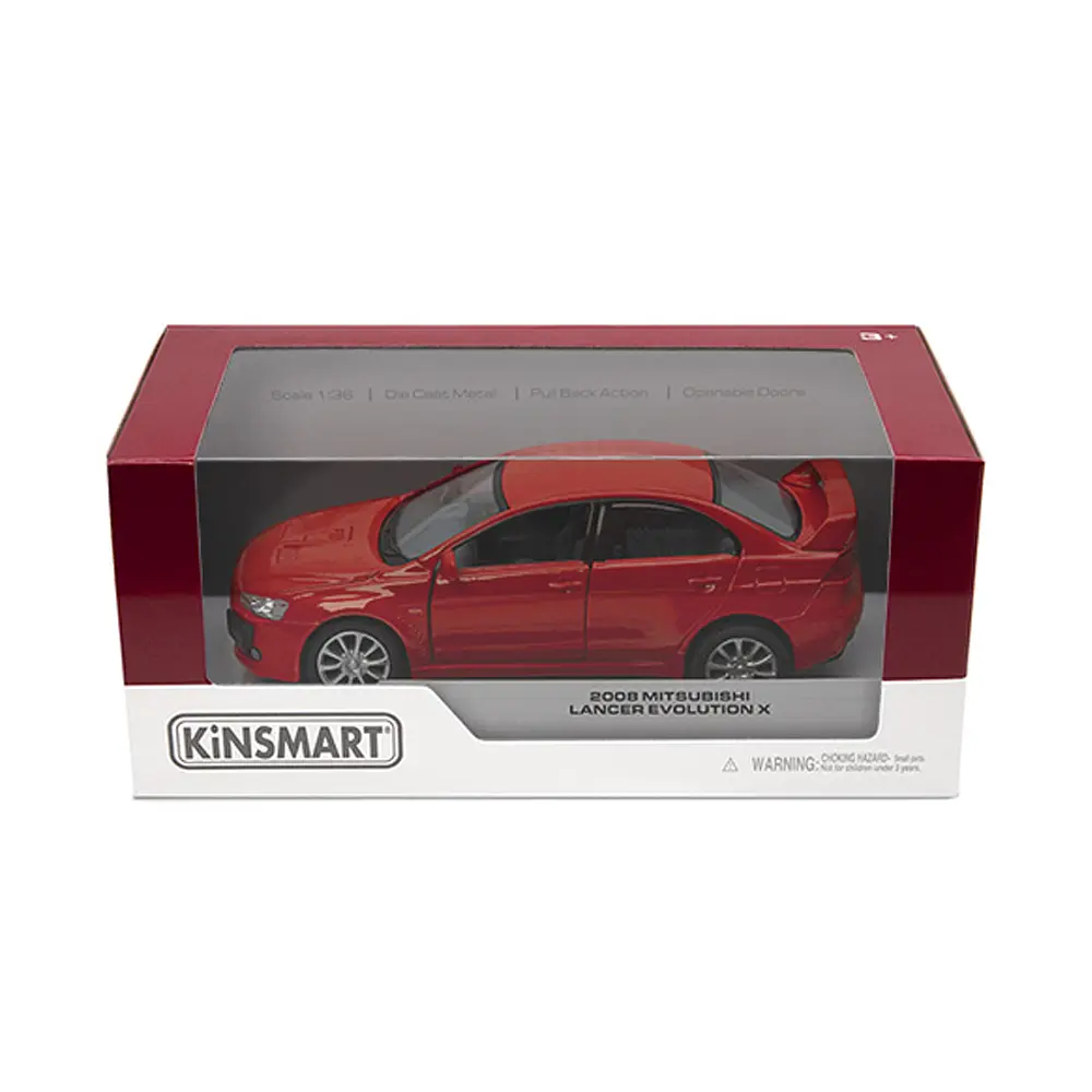 Металева інерційна легкова модель Mitsubishi Lancer Evolution X 5", відкриваються двері (В асортименті) - фото 2