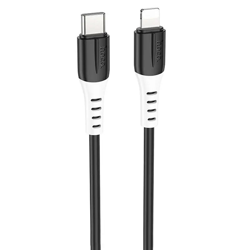 Дата кабель Hoco X82 Silicone Type-C to Lightning 20W (1m) Black
