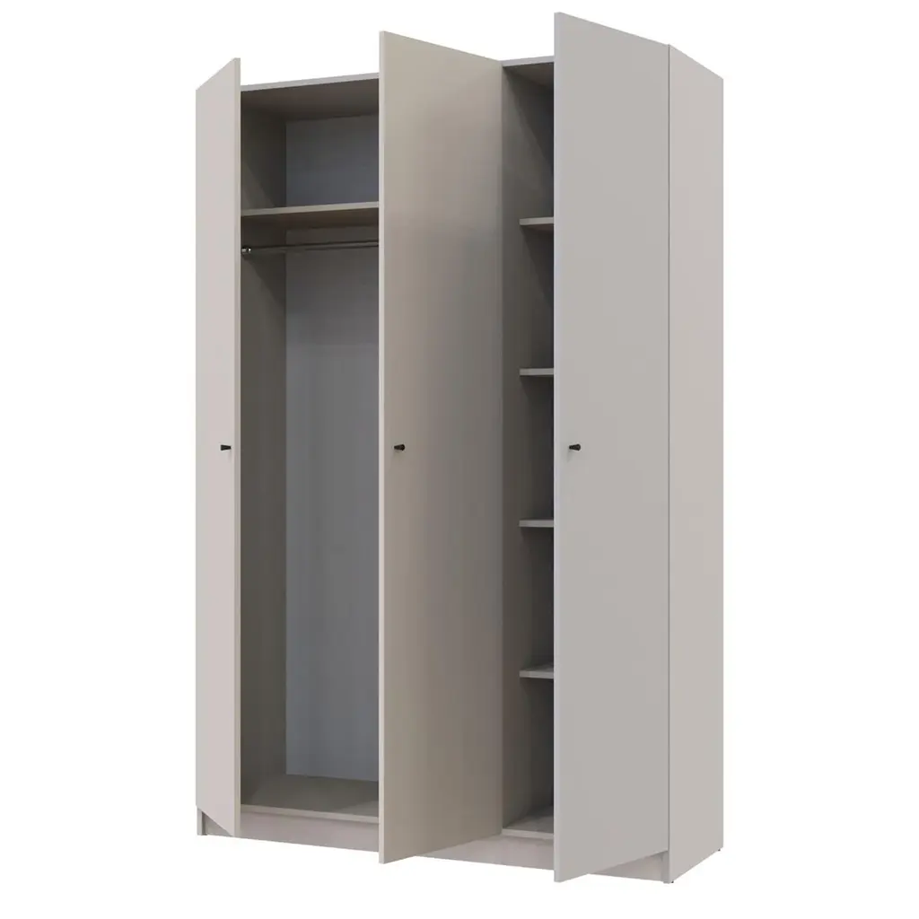 Шафа для одягу Doros Промо Кашемір 3ДСП 135х48х204 (80737669) - фото 6
