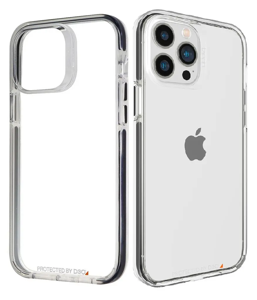 Чохол прозорий протиударний Gear4 Santa Cruz для Apple iPhone 13 Pro Max (6.7") Black