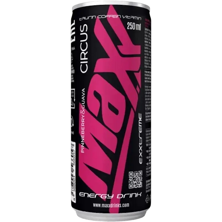 Набір: енергетичний напій Caste Maxx Mellooo Energy Drink Диня-Аґрус 250 мл  + Circus Energy Drink Полуниця-Гуава 250 мл - фото 3
