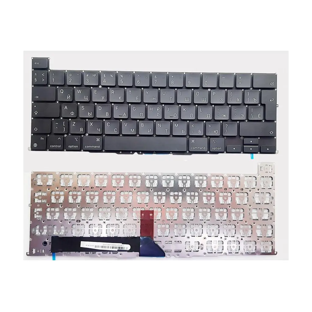 Клавіатура ноутбука Apple Macbook Pro 16\" A2141 чорна RU (A46176)