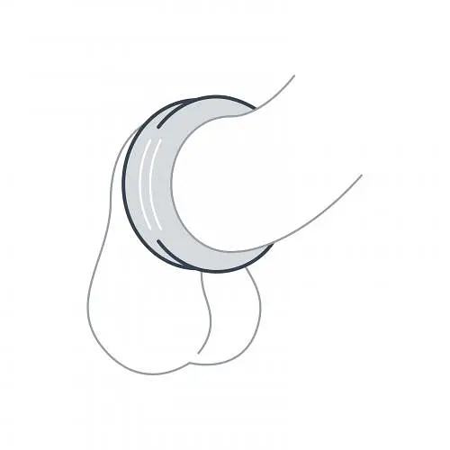 Ерекційне кільце Boners Double Cock Ring, 5.2х2 см (сірий) - фото 3