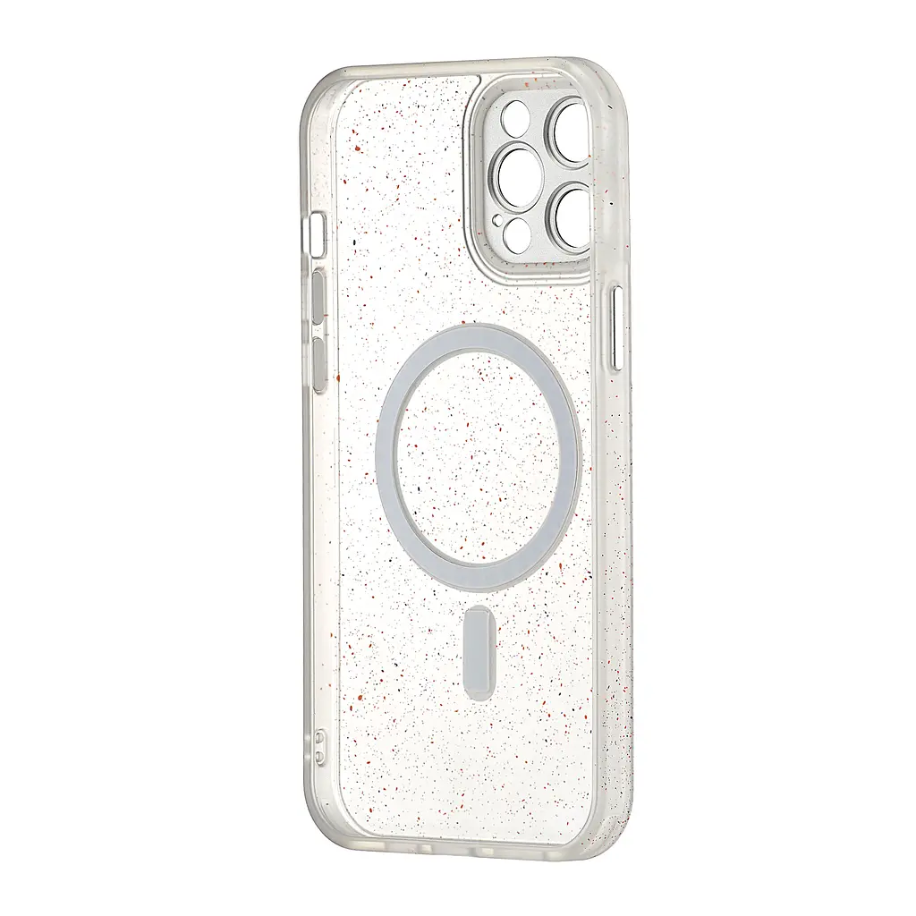Чохол Splatter with MagSafe Protected Camera iPhone 12 Pro Max White - фото 3