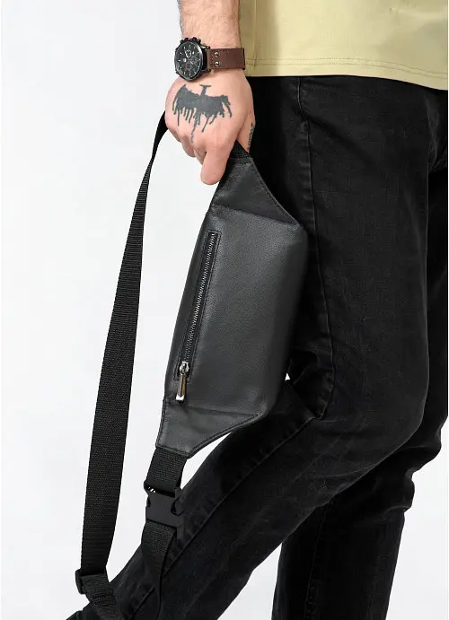 Чоловіча поясна сумка бананка Sambag 30,5х14 см sum0010750 - фото 6