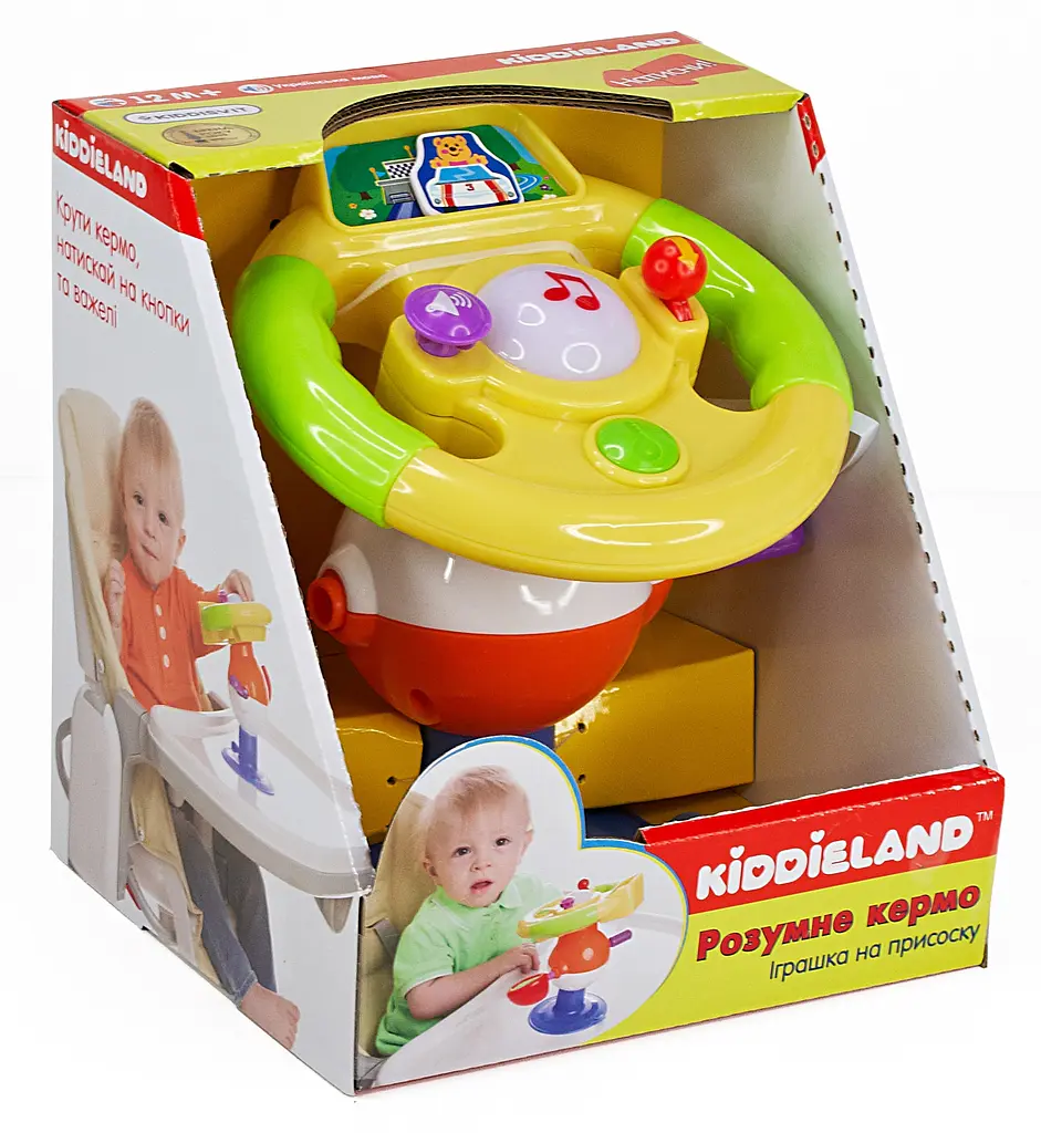 Игрушка на присоске Kiddieland Умный руль, укр. язык (058305) - фото 7