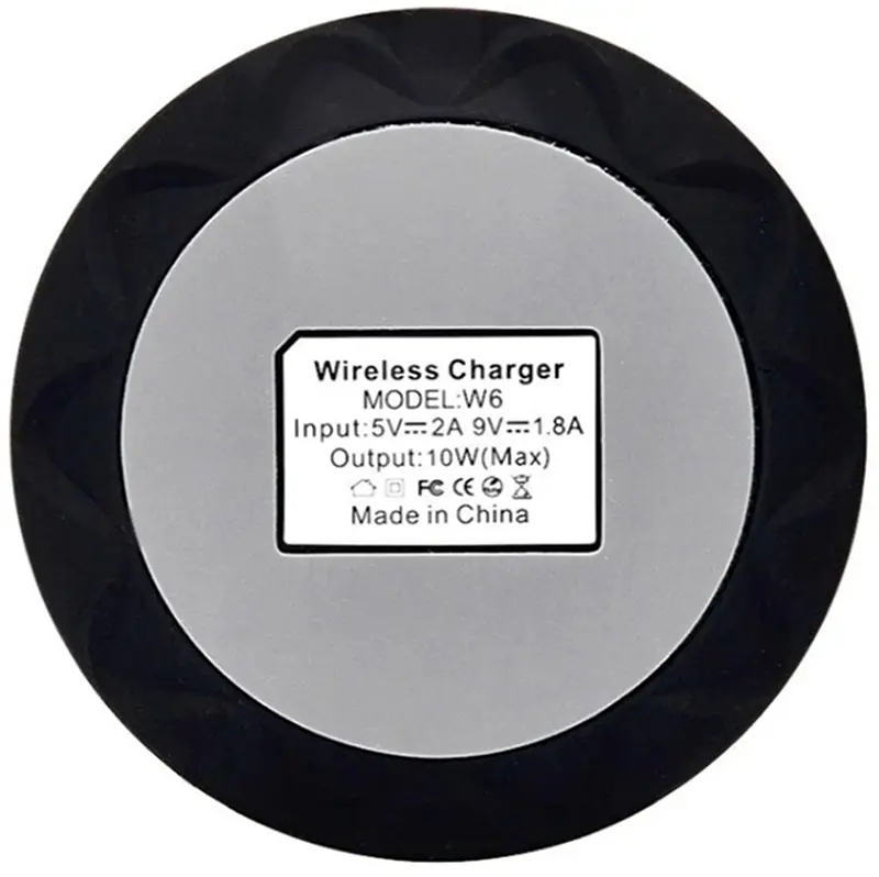 Беспроводное зарядное устройство AWEI W6 Wireless charger Black - фото 4