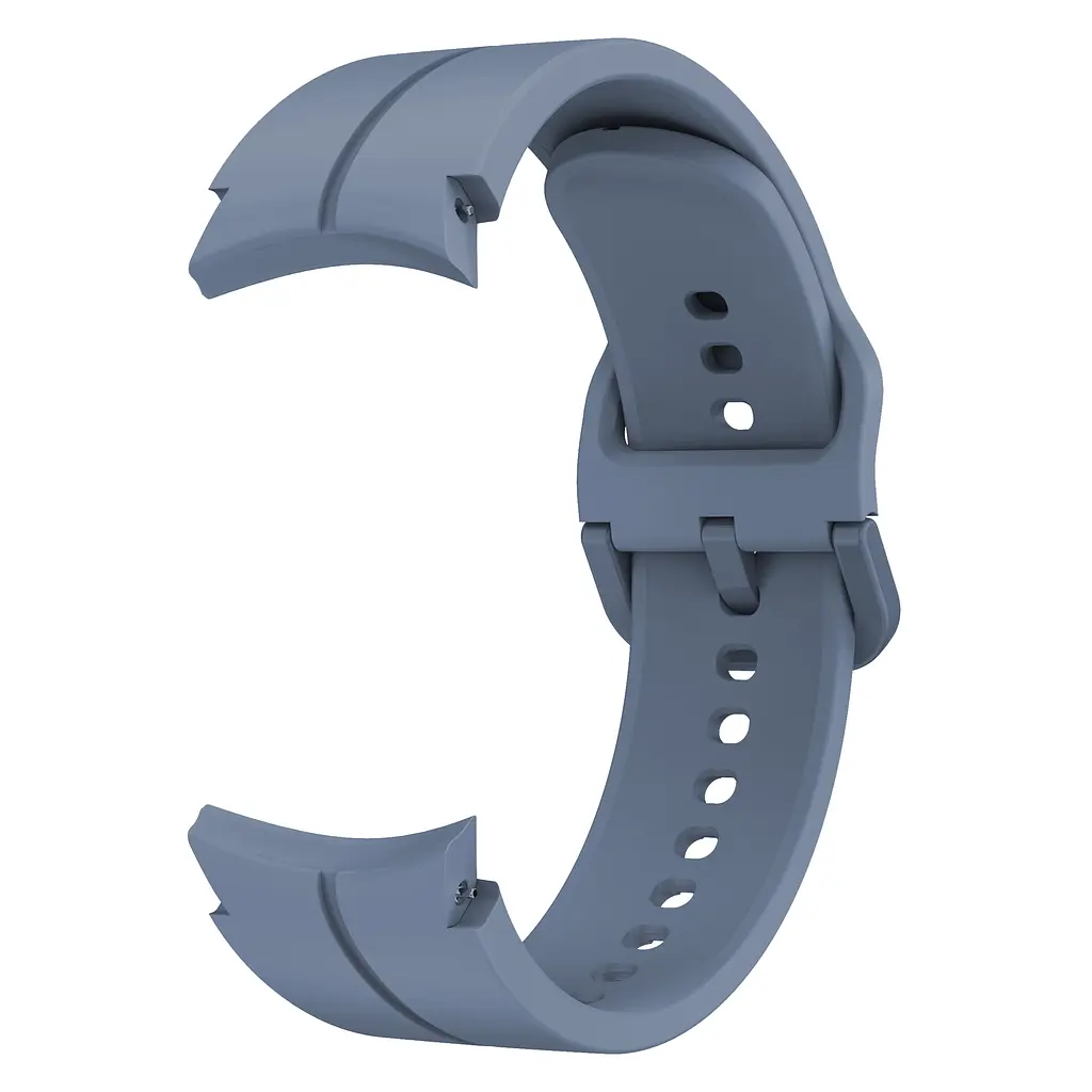 Ремінець для Samsung Galaxy Watch 6 40mm 6 44mm - світло-синій ширина кріплення 20мм силікон Watchbands Five Classic (W1-9WB76350281) - фото 3