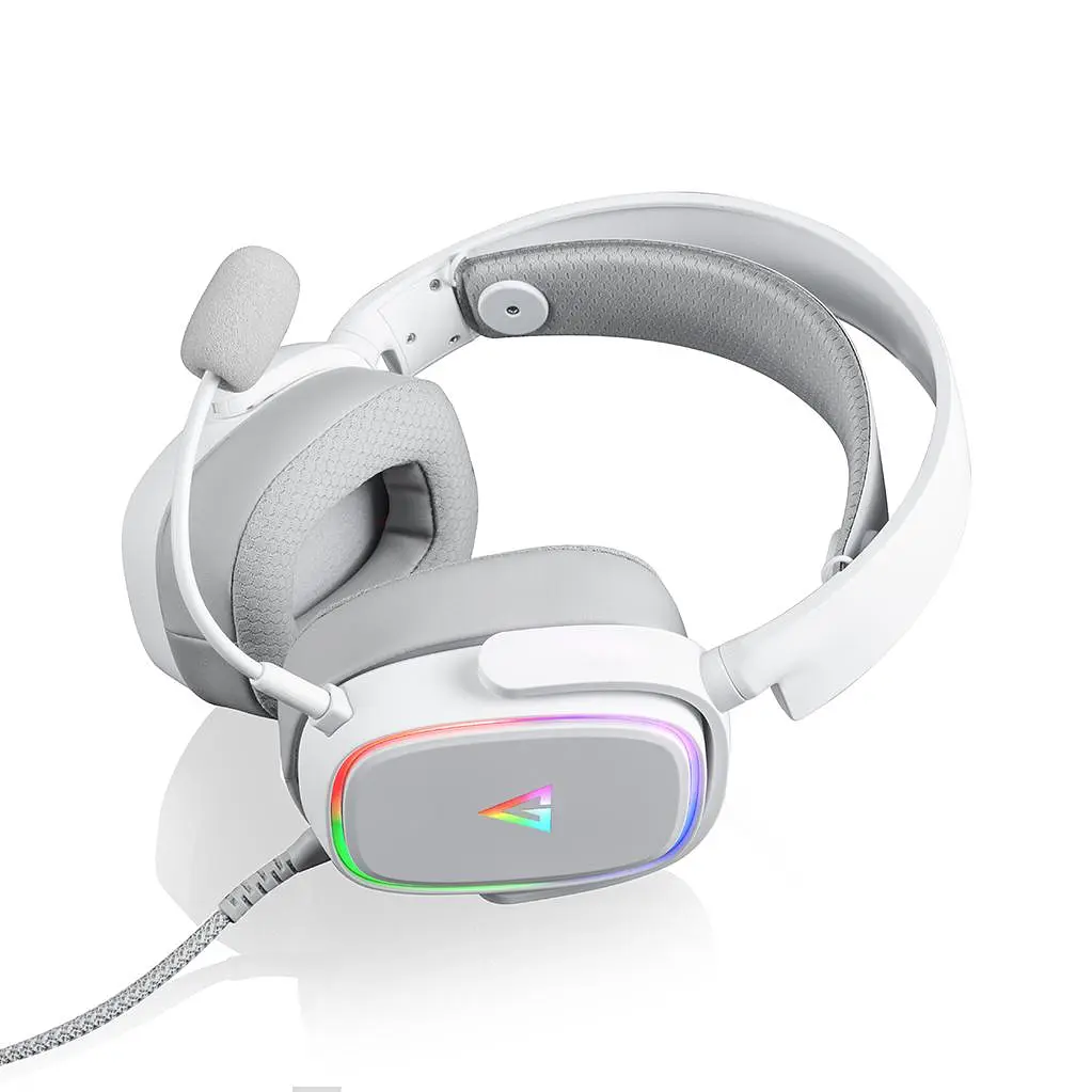Ігрова гарнітура Modecom Volcano Prometheus RGB 7.1 USB біла