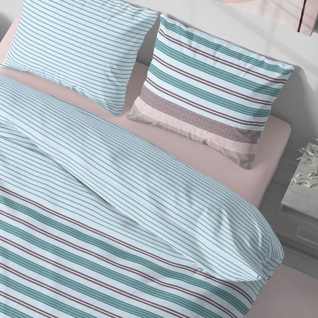 Комплект постельного белья Lelit Полуторний в полоску 150 х 215 см L-2041/2 (le2000000266039) - фото 2