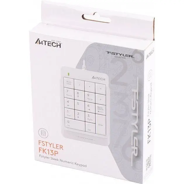 Клавіатура дротова A4Tech Fstyler Numeric Keypad White FK13P - фото 5