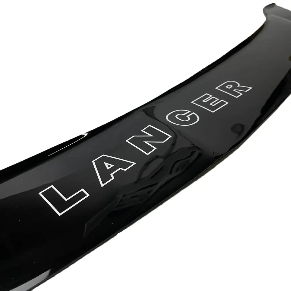 Дефлектор капоту мухобійка Mitsubishi Lancer IХ 2003-2007 (Коротка) Кріплення Пластини Voron Glass - фото 2