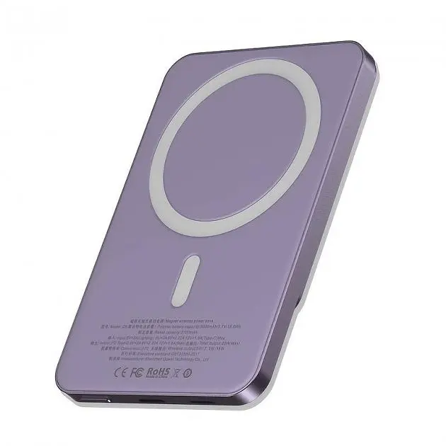 Портативная батарея iSpace Q9 MagSafe Battery 20W 10000mAh Purple - фото 3