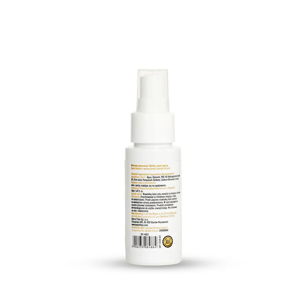 Стимулюючий спрей-лубрикант для жінок - MyLove Woman Personal Libido Med Spray, 50 мл - фото 8