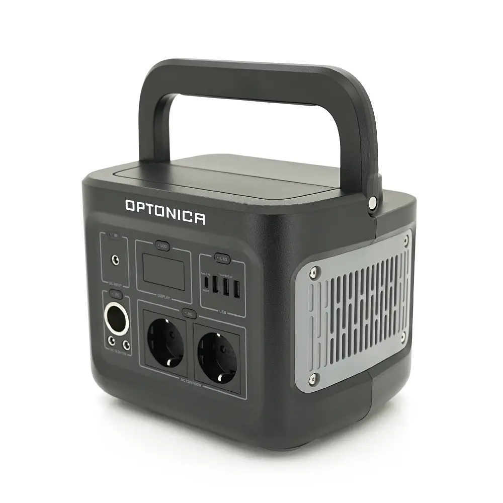 Зарядна станція Optonica B400-A1. Ємність 320Wt/h, Потужність 400Вт. Out:2xAC230, 2хDC13.3V/10A, USB-3x5V/2.4A, Type-C 60W(PD), 237х195х190мм. 5.9кг - фото 5