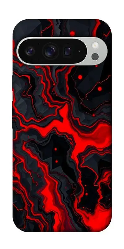 TPU чохол Demsky Black red marble для Google Pixel 9 Pro XL