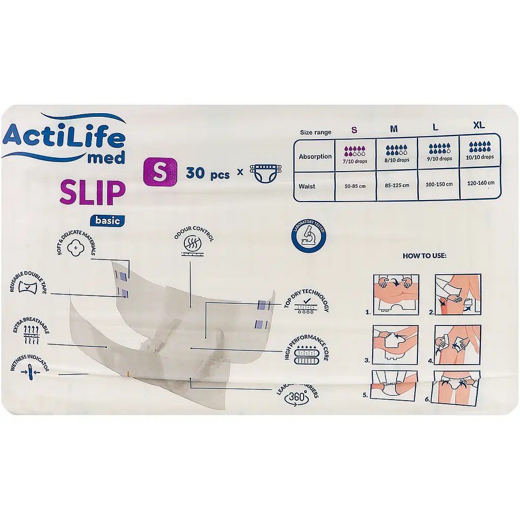 Підгузки для дорослих ActiLife Med Basic S 30 шт. - фото 11