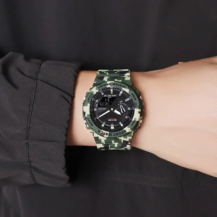 Чоловічий наручний годинник 2351CMGN Camo Green Skmei acs0029982 - фото 3