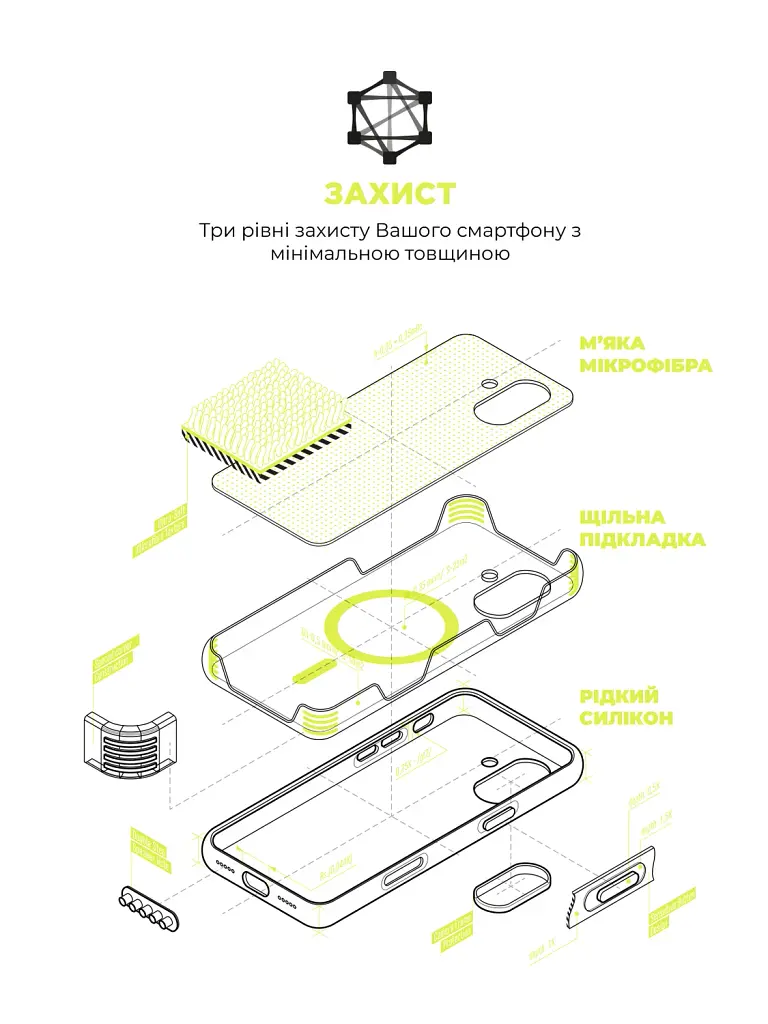 Чохол ArmorStandart ICON2 MagCase для Apple iPhone 17 Neon Yellow - фото 6