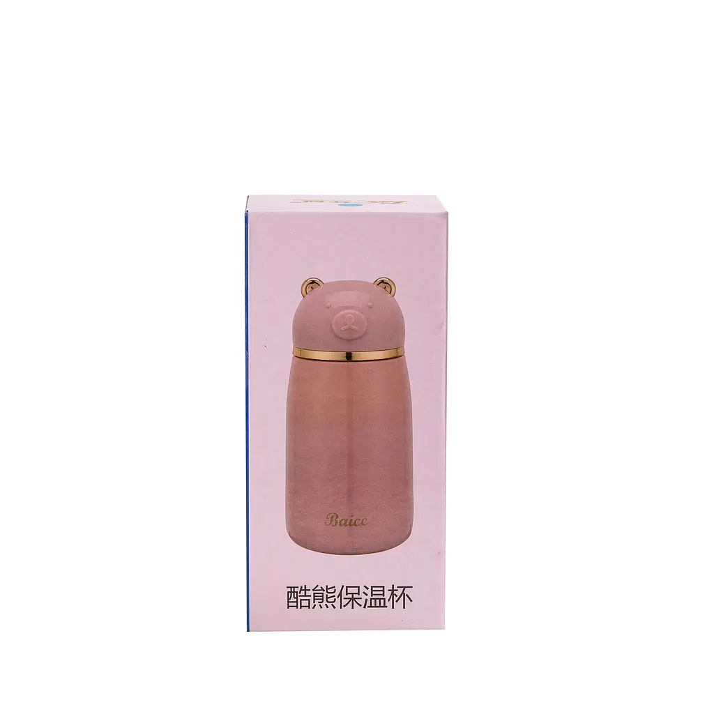 Термос детский Happy Life HPGM8851P с винтовой крышкой 380 мл розовый - фото 3