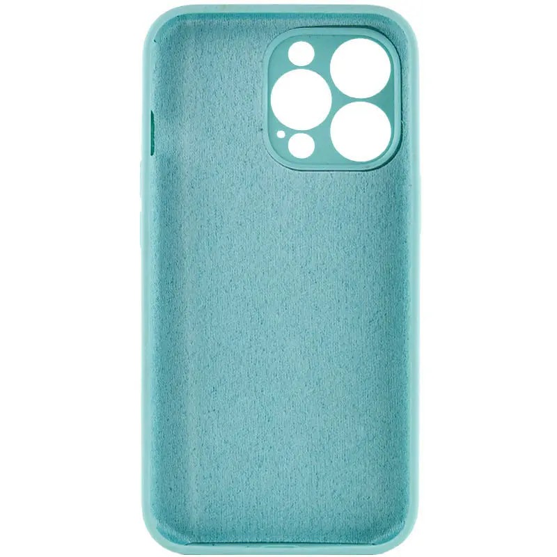 Чохол Silk Full Camera Protective (AA) NO LOGO для Apple iPhone 13 Pro (6.1") Бірюзовий / Marine Green - фото 3