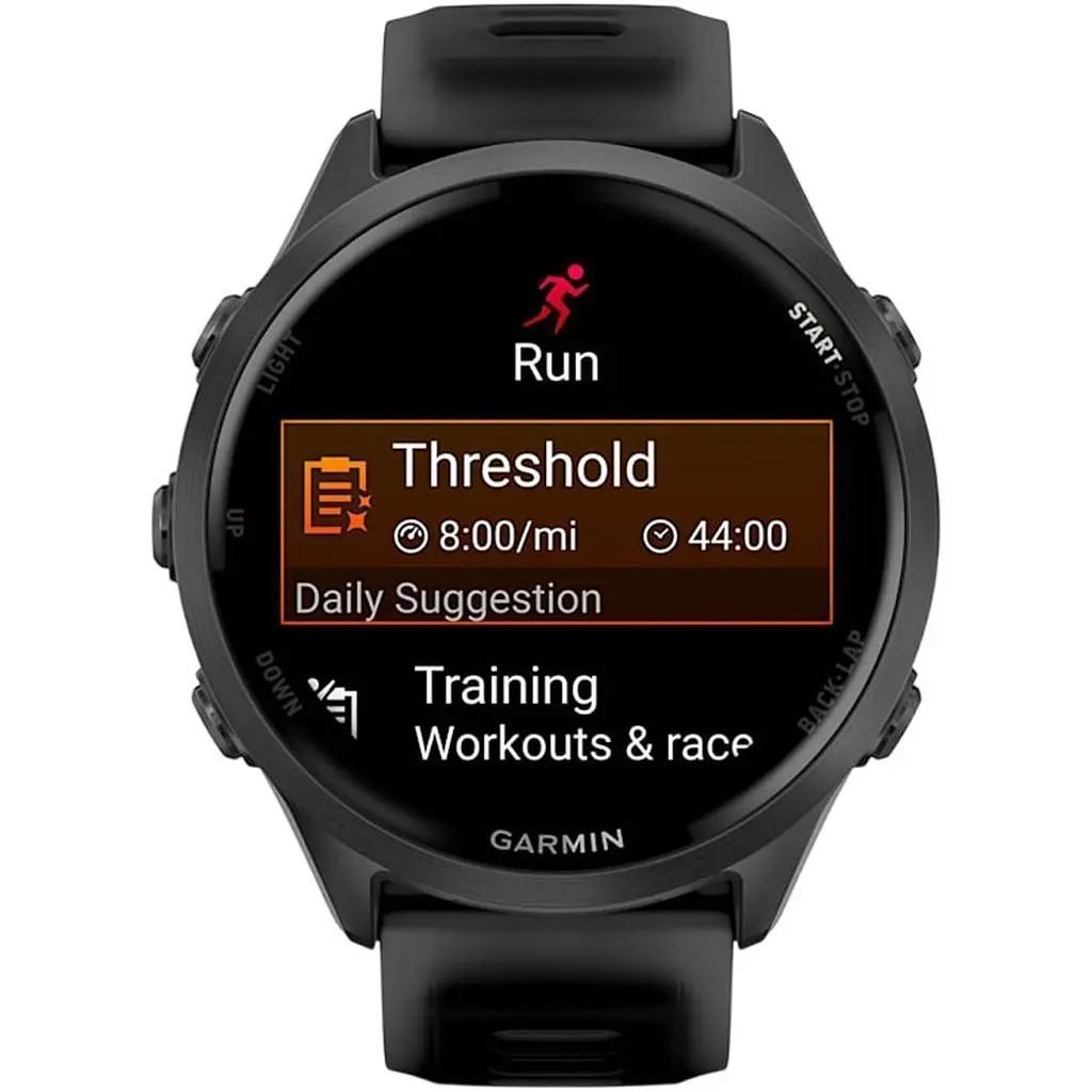 Смарт-годинник Garmin Forerunner 570 47mm Slate Gray Aluminum with Translucent Black/Black Band (010-02971-00) [138714] - фото 7