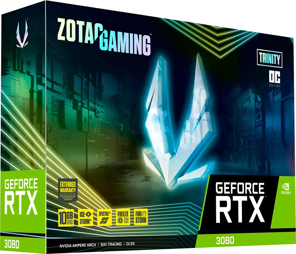 Відеокарта Zotac Gaming GeForce RTX 3080 Trinity OC LHR [ZT-A30800J-10PLHR] [77151] - фото 7