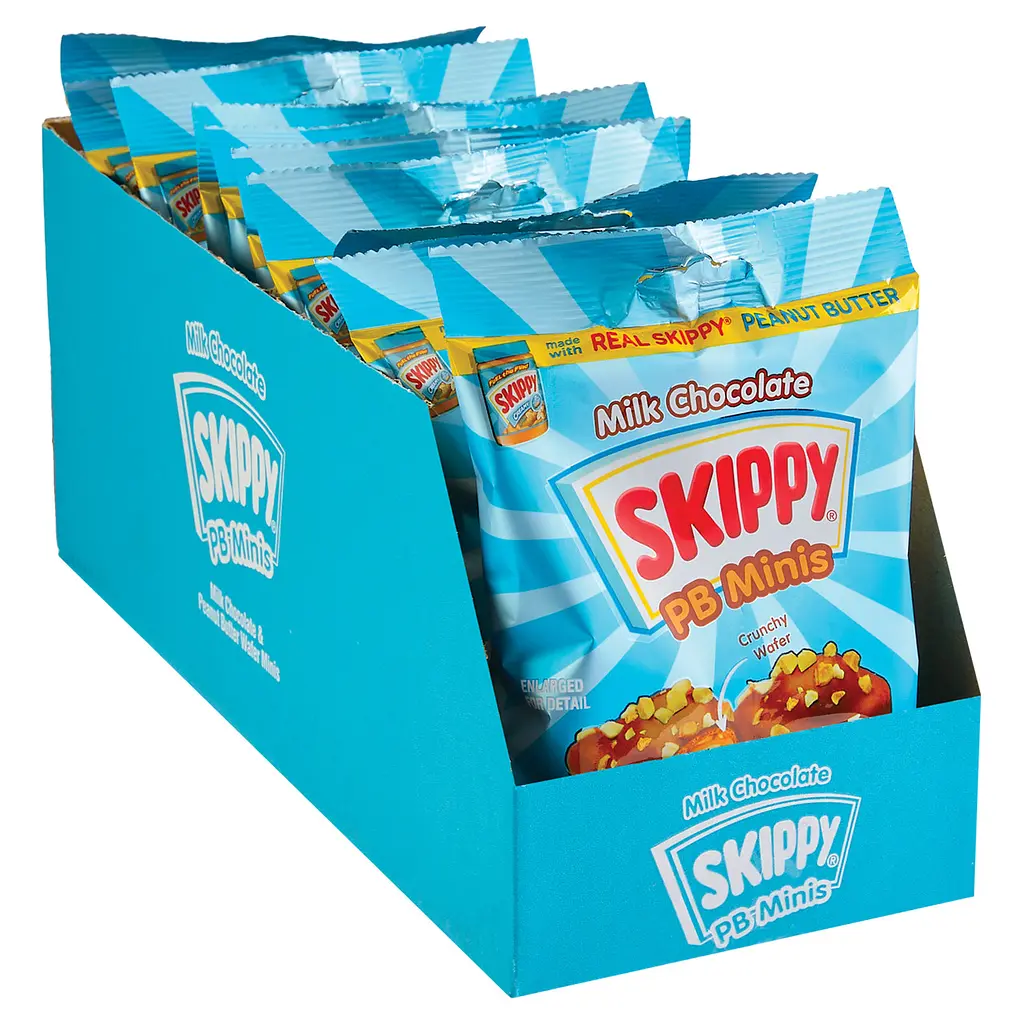 Цукерки Skippy PB Minis Milk Chocolate & Peanut Butter Snacks 141г - фото 7