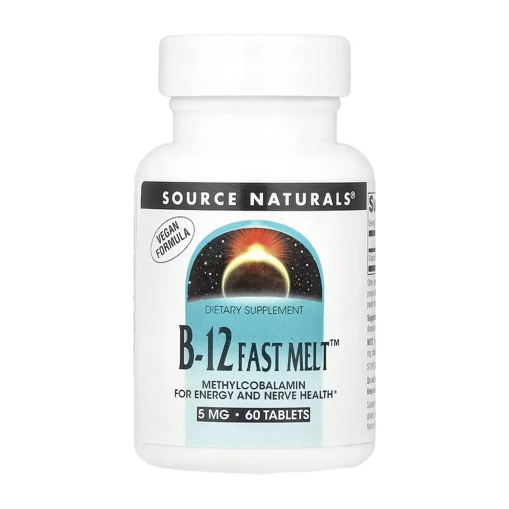 Вітамін B12 Source Naturals 5 мг (Vitamin B-12) - 60 таблеток