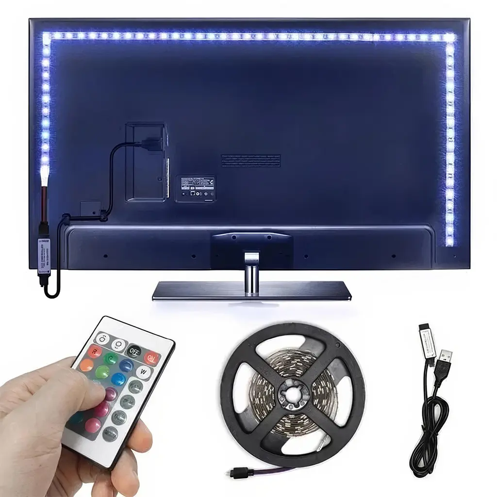 Світлодіодна LED-стрічка, 2 метри, USB, RGB (WLS-WS-5050-2M) - фото 5