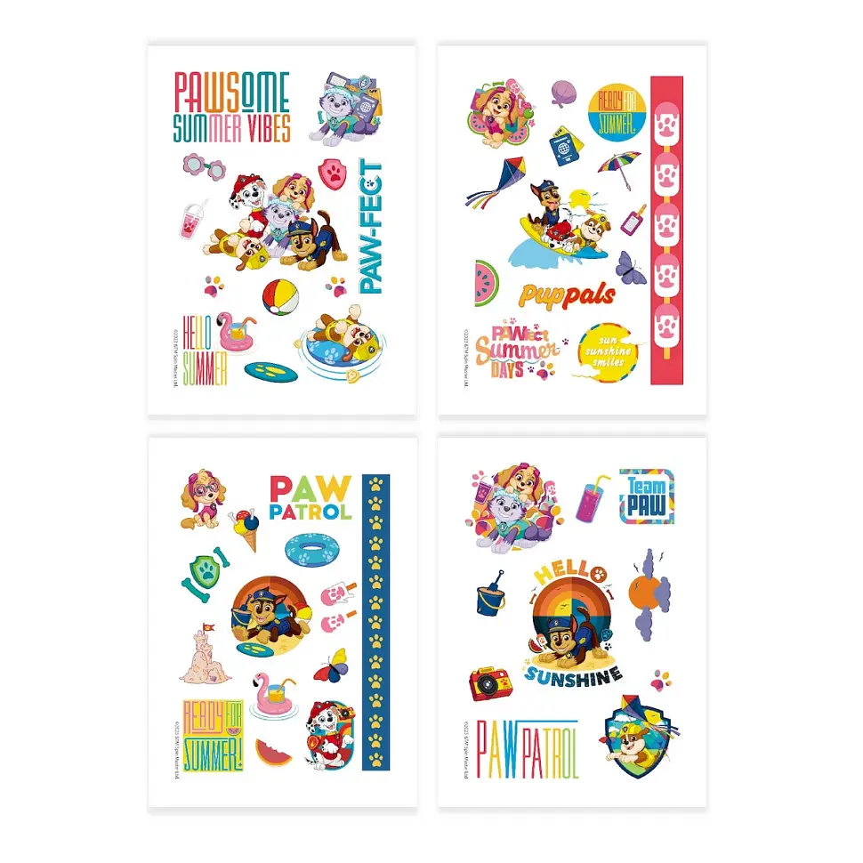 Набір дитячих тимчасових татуювань Paw Patrol 200436, 4 листи - фото 3