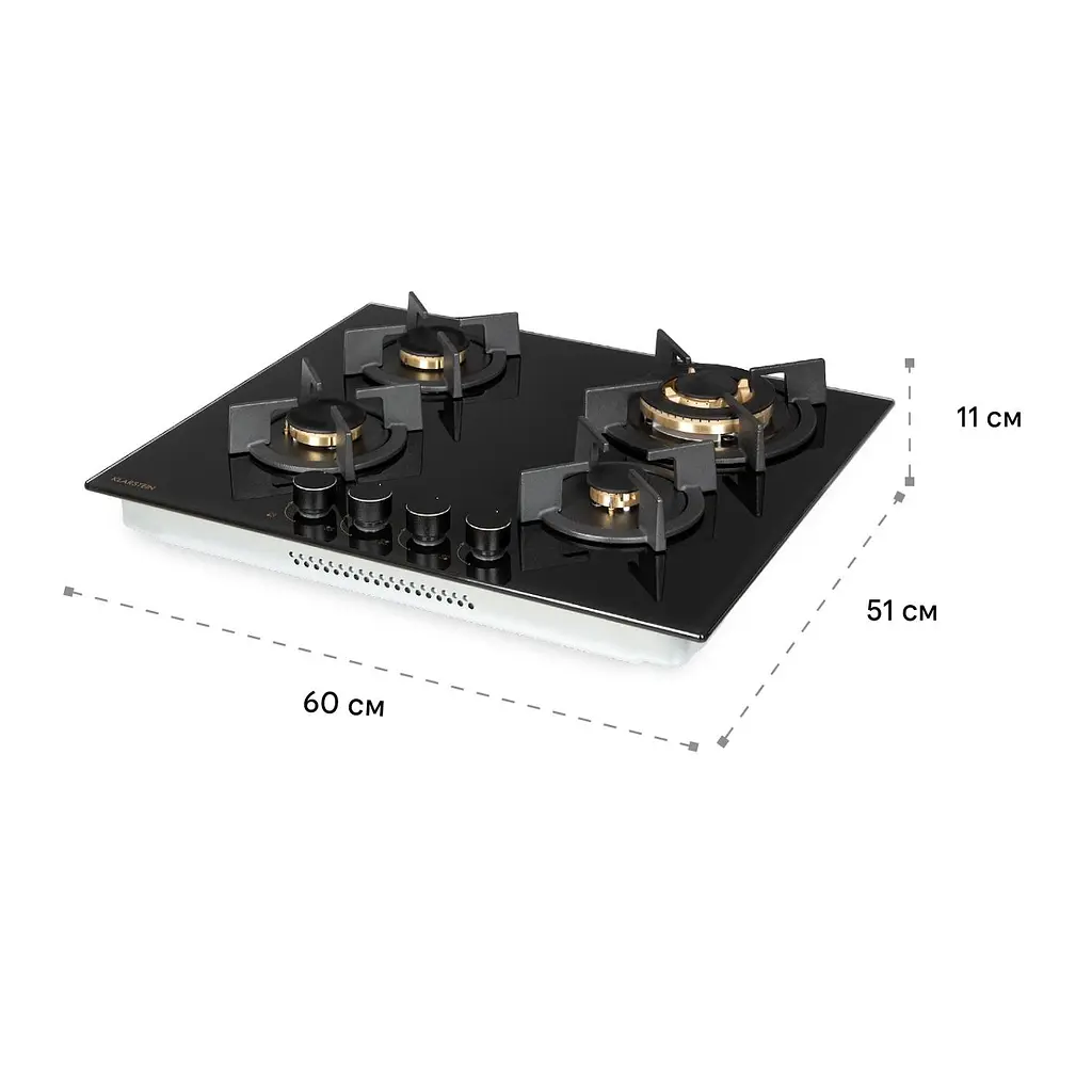 Варочная поверхность газовая Klarstein Goldflame 4 (10034972) - фото 7