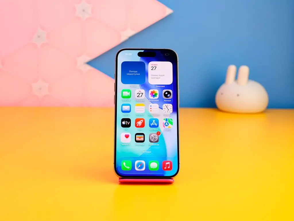 Смартфон Apple iPhone 15 Pro 128 ГБ натуральний титан (MTUX3) б/в [176124] - фото 2
