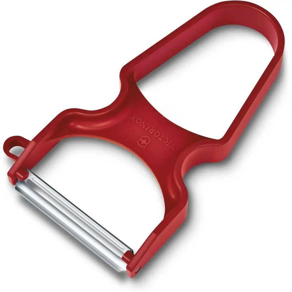 Набір кухонний Victorinox SwissClassic Paring Set 2шт з черв. ручкою (ніж, овочечистка Rapid) у подар.упак. - фото 4