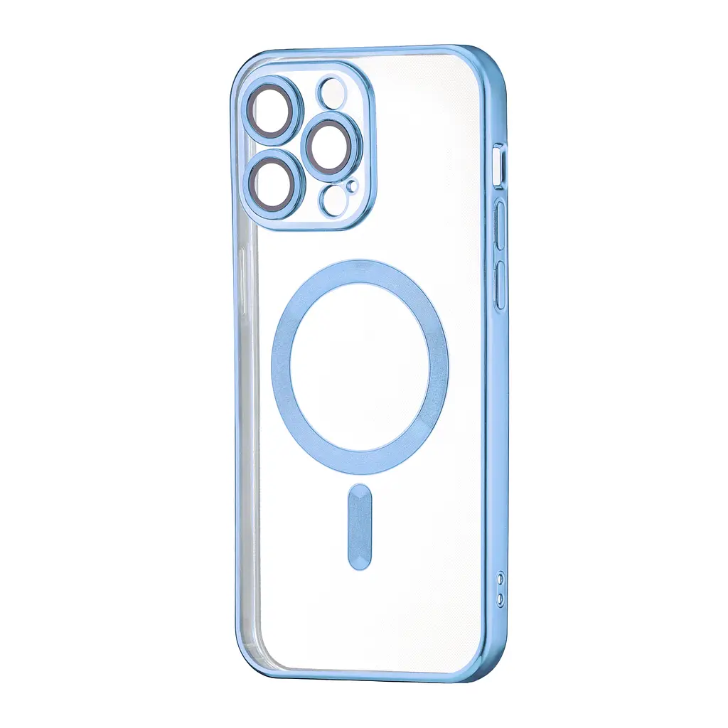 Чохол Ductil Metallic Edge with MagSafe (Protected Camera & Lens) iPhone 14 Pro Max Light Blue