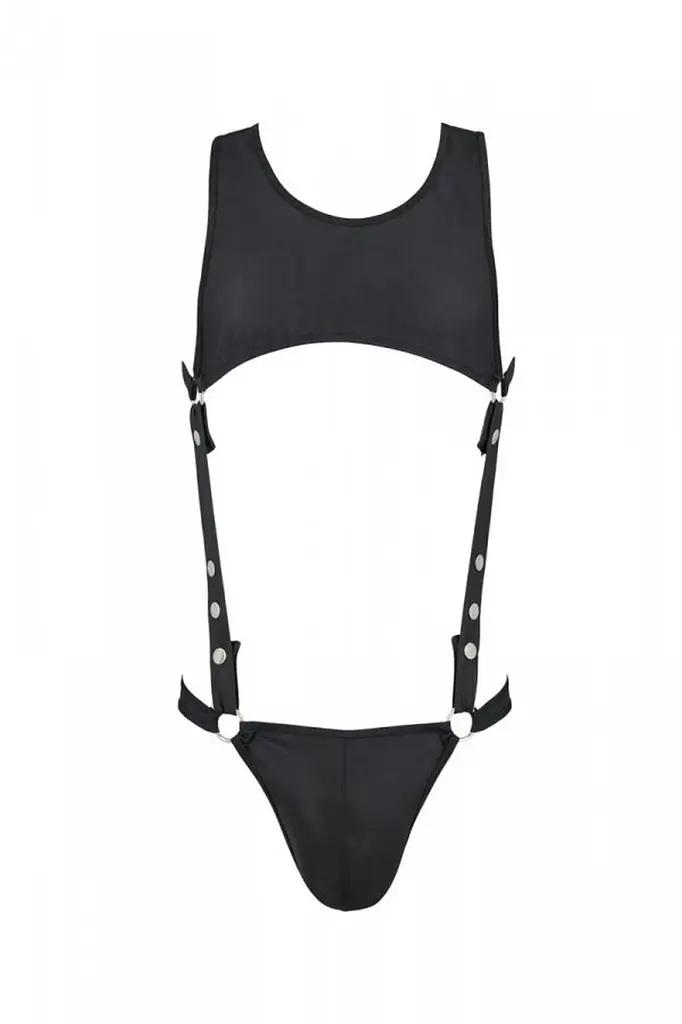 Боді чоловіче Passion Free Your Senses Adam 056 L/XL чорний - фото 3