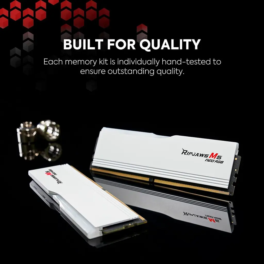 Модуль пам'яті G.Skill DDR5 96GB (2x48) Ripjaws M5 6000Mhz Neo RGB White AMD EXPO (F5-6000J3036F48GX2-RM5NRW) - фото 7