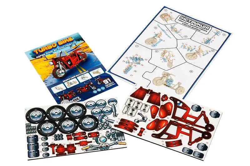 Конструктор дерев'яний Puz-00961 "Turbo Bike" в кульку PuzzleOK - фото 3