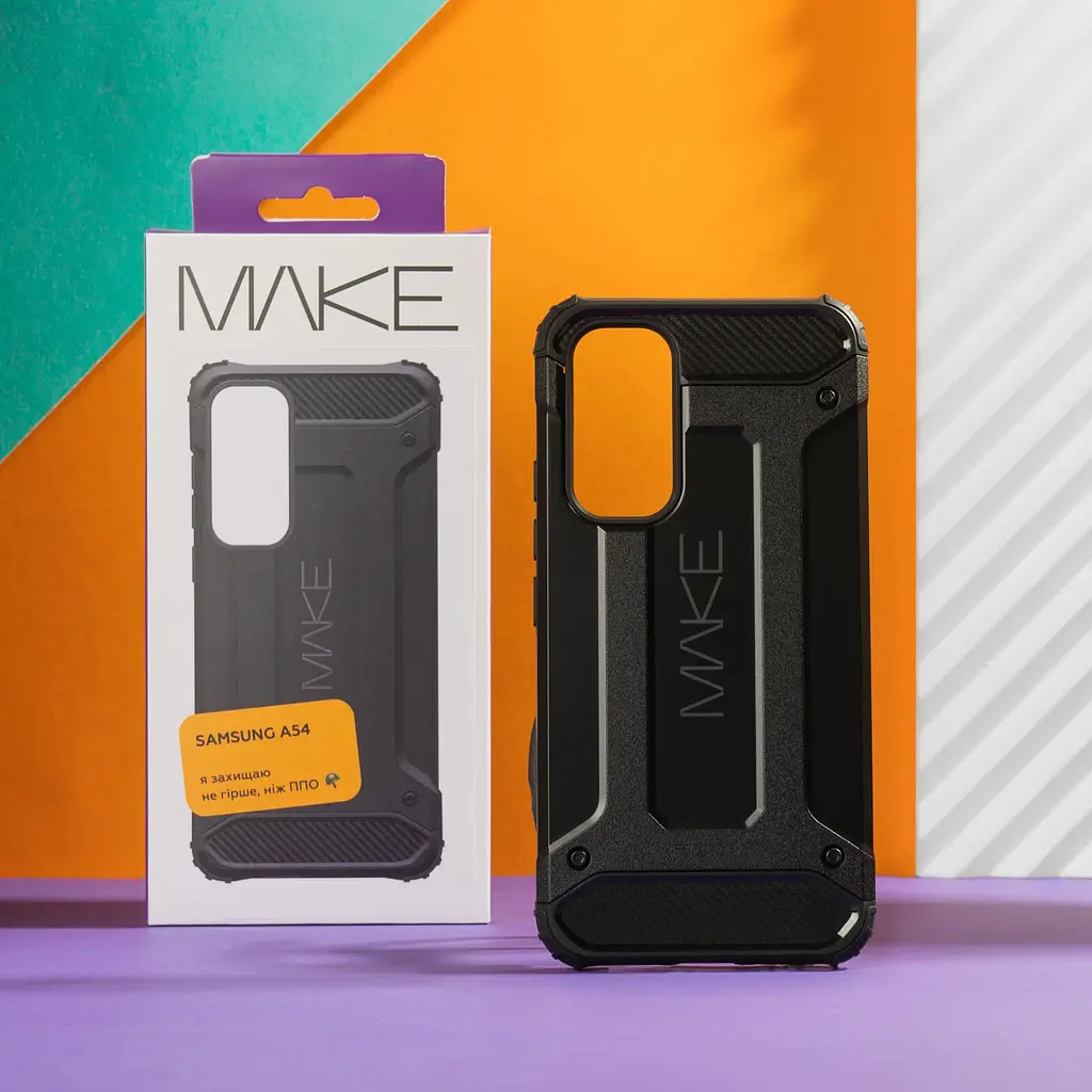 Чохол Make Samsung A54 Panzer Black - фото 3