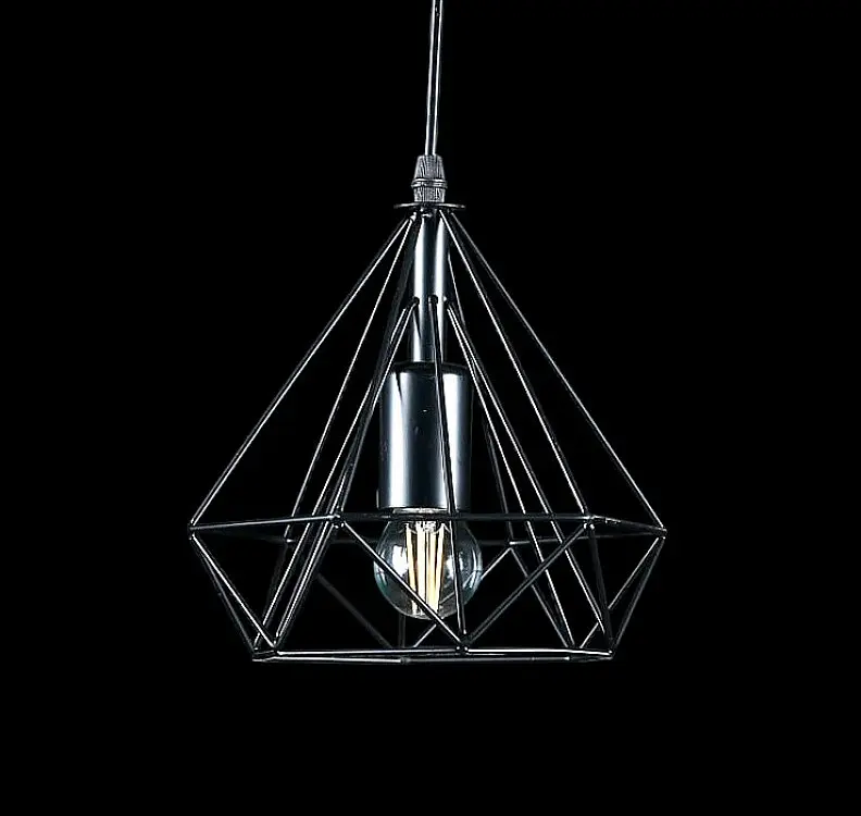 Люстра стельова Splendid Ray L01/1, E27, Чорний метал, регульована висота 25-95 см, сучасний стиль для дому - фото 3