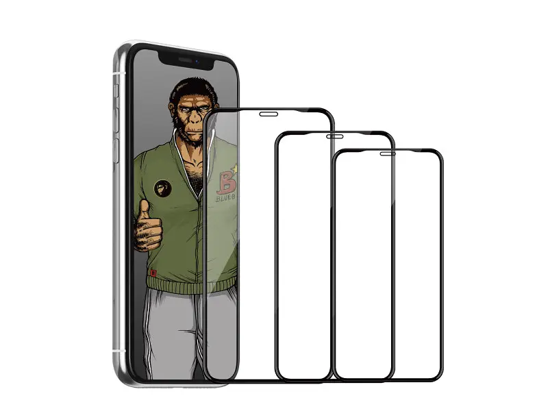 Скло Blueo Full 3D Stealth Series for iPhone 11 Pro Max/XS Max Front Black - фото 4