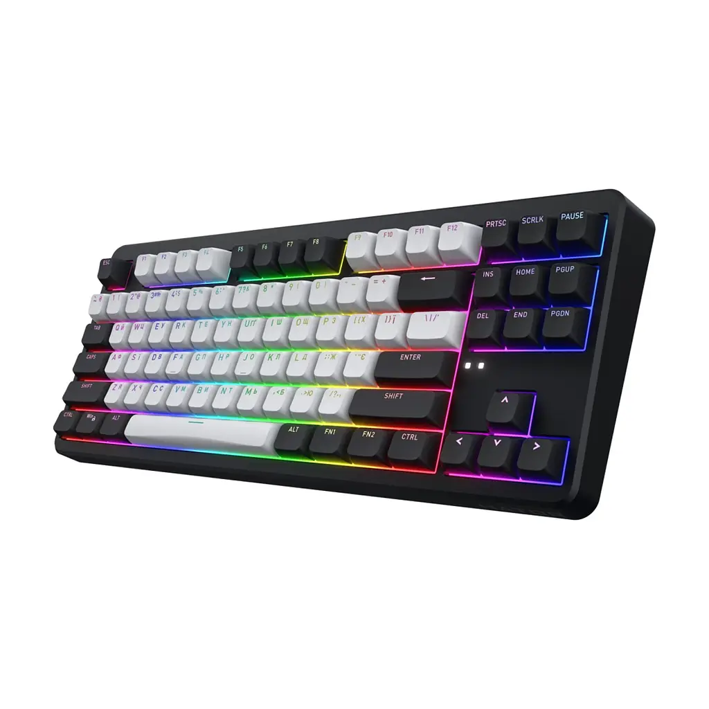 Клавіатура Hator Rockfall 3 Mecha TKL QMK/VIA Orange Wireless Black (HTK850UA) - фото 2