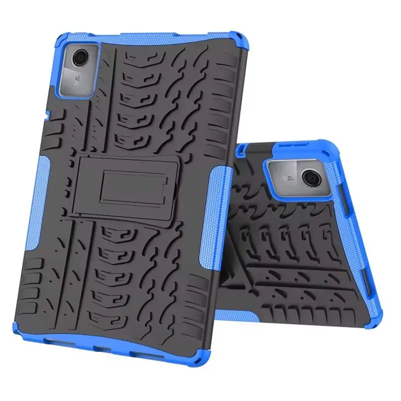 Чехол Steel Armor бронированный Lenovo Tab M11 2024 TB330 TB331 Синий - фото 2