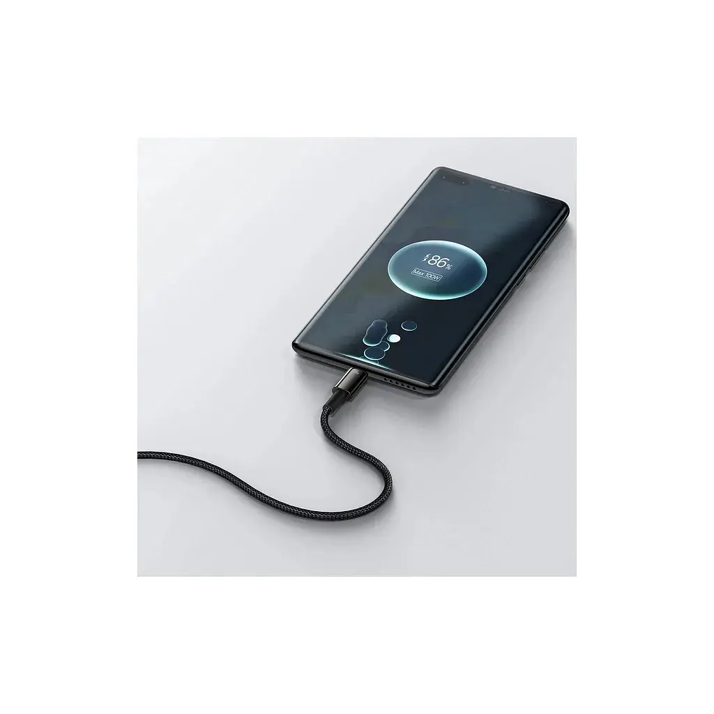 Дата кабель USB 2.0 AM to USB-C 1.0m 100W black Baseus (CAWJ000001) - фото 9
