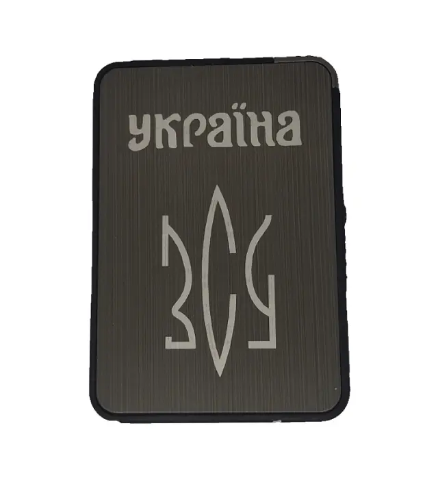 Портсигар на 10 сигарет з автоматичною подачею та запальничкою HL-427 Gray ЗСУ (15694) - фото 2